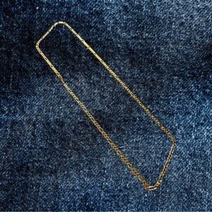 Vintage 14k Gold Figaro Chain Necklace